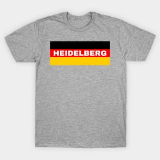 Heidelberg City in German Flag T-Shirt